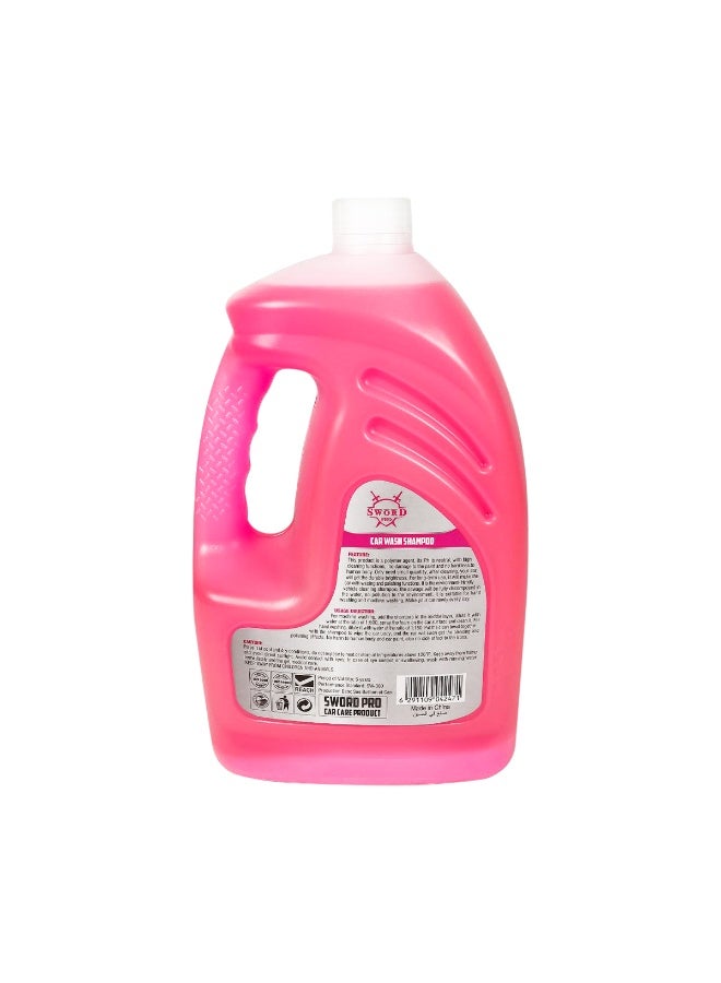 Sword Pro SW-380 Car Wash Shampoo 5L High Foam Concentrated Formula for Vehicle Cleaning Safe on Paint Removes Dirt & Grime Works with Bucket Sponge Spray Gun Low Viscosity Easy Rinse For Cars SUVs Bikes Trucks Professional Auto Care Exterior Use - Image 2